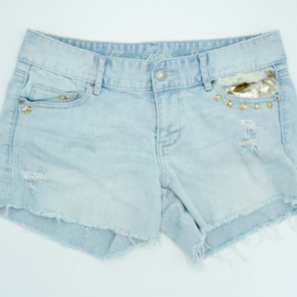 Tommy Hilfiger Vintage Studded Jean Shorts